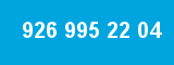 926 995 22 04 926 995 22 04